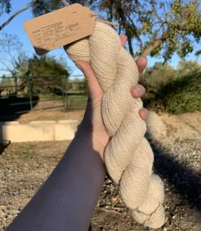 White Worsted Yarn - 200 Yards