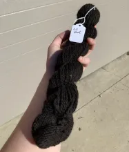 Black DK Yarn - 160 Yards, 2 Ply